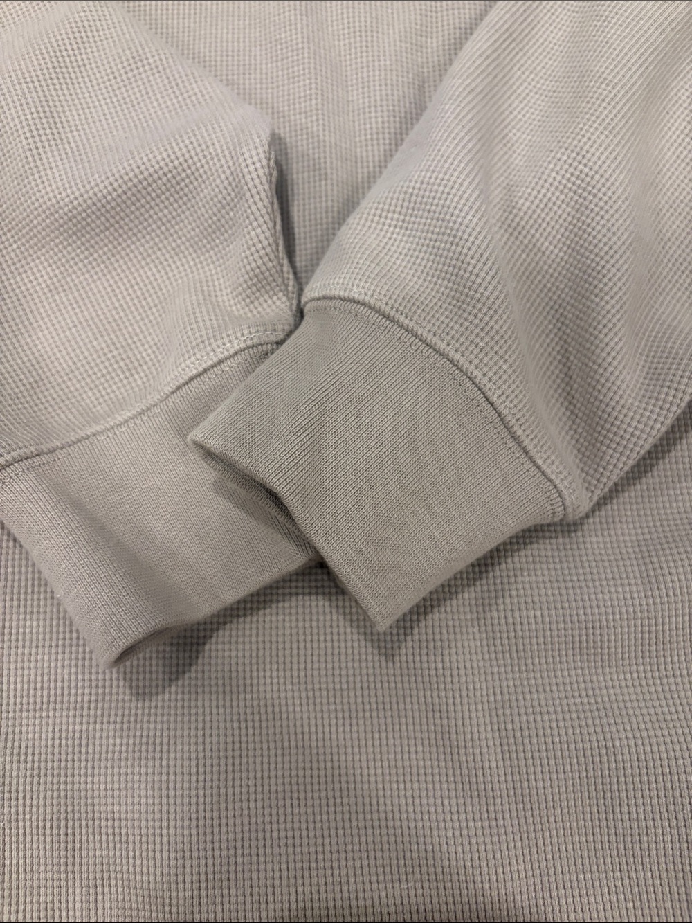 Fear of God ESSENTIALS Beige Rugby Pullover with White Collar - Picture 14 of 15